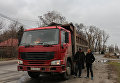 Акция протеста водителей грузовиков в Приднестровье