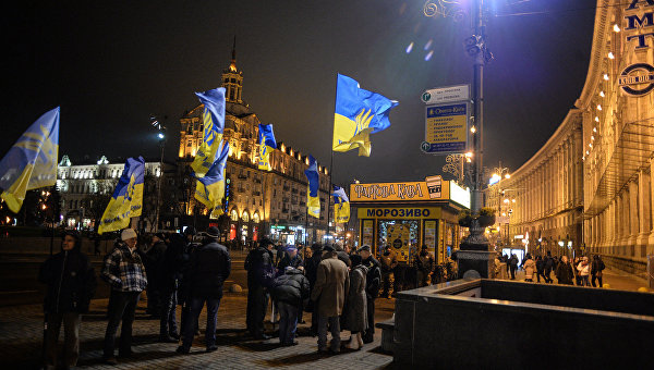 Митинг на Майдане в годовщину Евромайдана