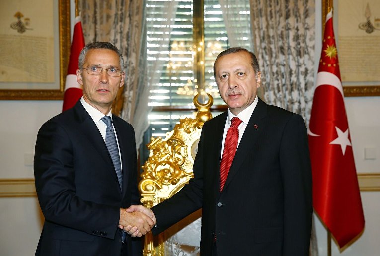 Президент Турции Тайип Эрдоган встретился с генсеком НАТО Йенсом Столтенбергом