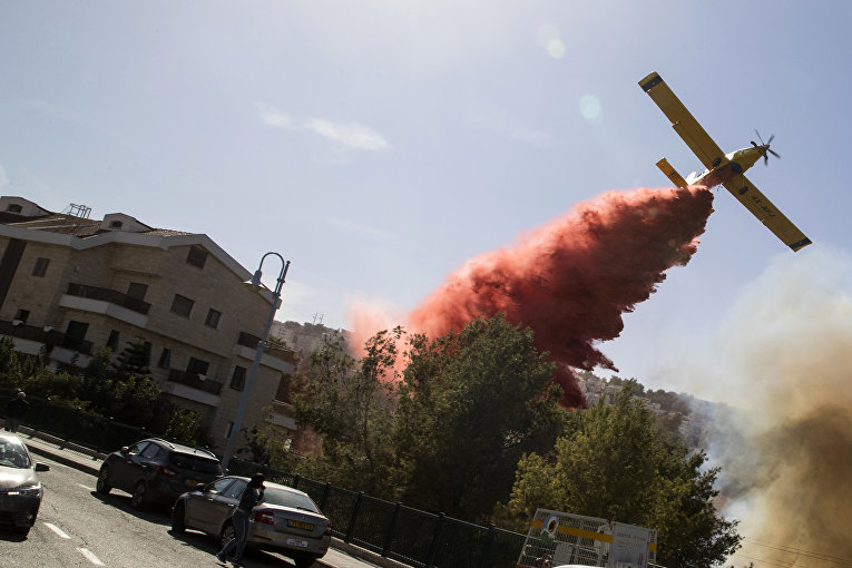 Сильные пожары в Израиле