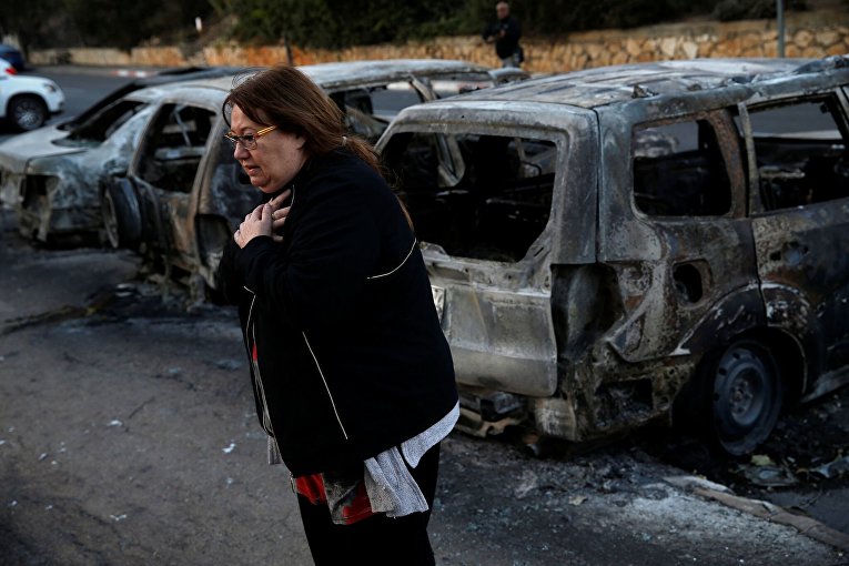 Последствия пожара в израильской Хайфе