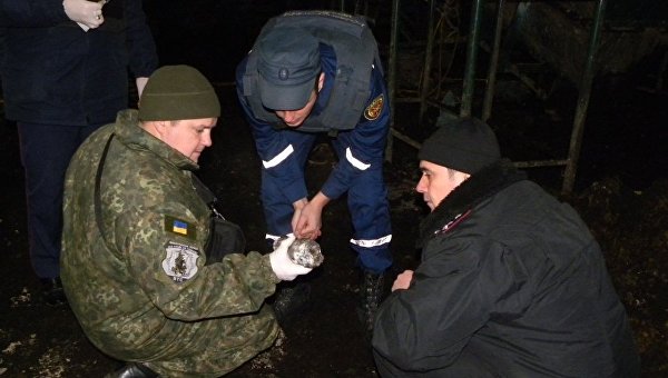 На месте взрыва боеприпаса в Черниговской области