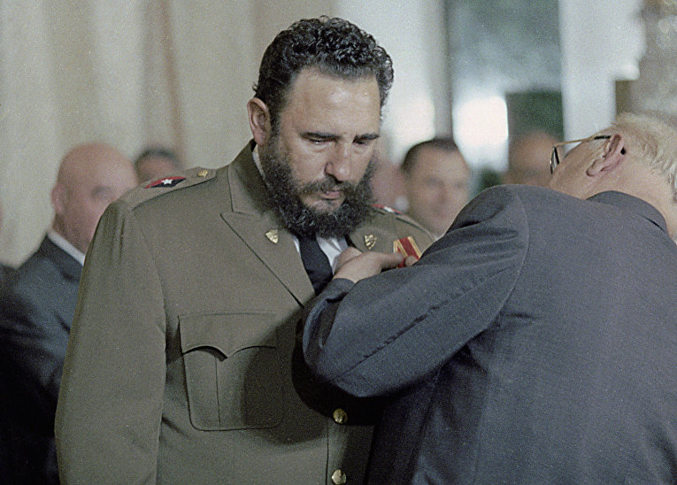 Кадр из документального фильма Наш гость Фидель Кастро (1972 г.)