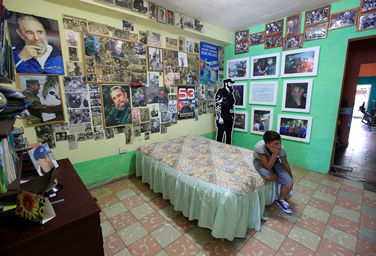 Юный поклонник Фиделя Кастро в провинции Артемиса