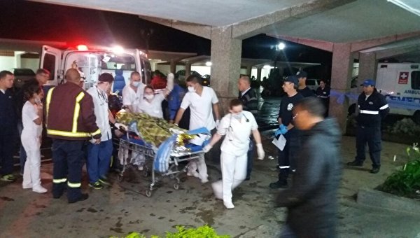 Крушение самолета с футболистами в Колумбии