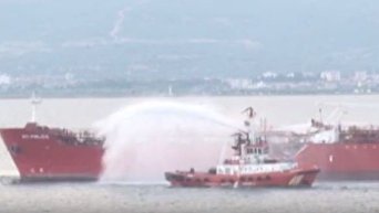 Столкновение в проливе Дарданеллы двух танкеров