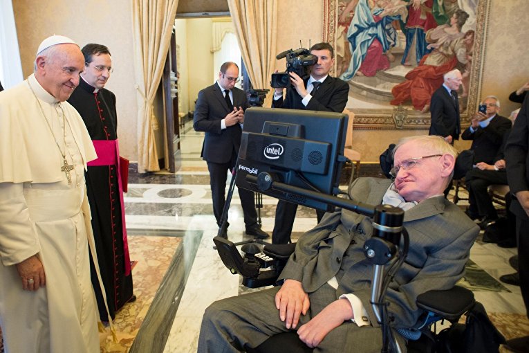 Папа римский встретился со Стивеном Хокингом в Ватикане