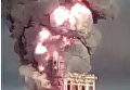 Мощный взрыв и пожар на нефтеперерабатывающем заводе Италии. Видео