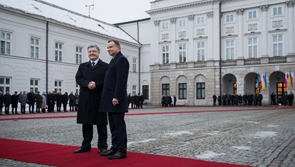 Президент Украины Петр Порошенко и президент Польши Анджей Дуда