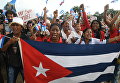 Траурный митинг в память о Фиделе Кастро в Сантьяго-де-Куба