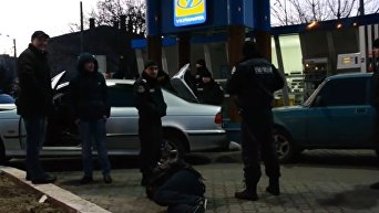 Задержание преступников в Одессе. Видео