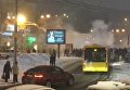 Столкновения фанатов в центре Киева. Видео