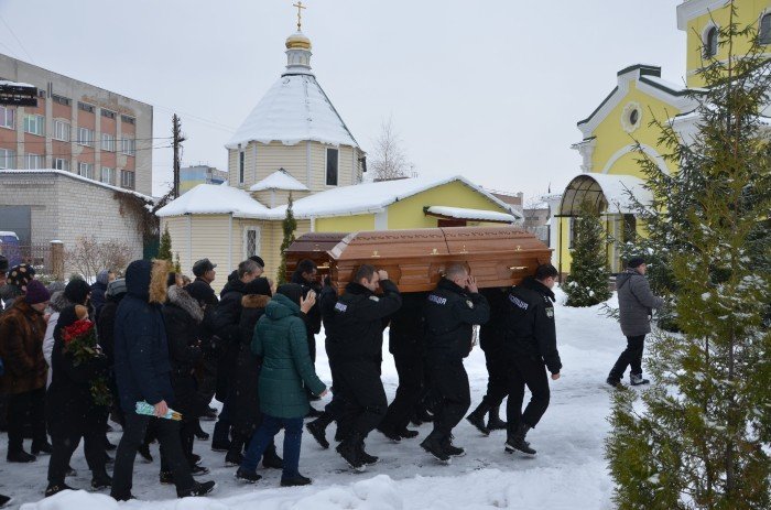 Похороны погибших в Княжичах правоохранителей