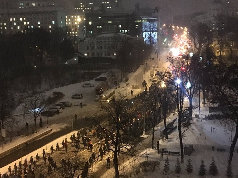 Столкновения между футбольными болельщиками Динамо и турецкого Бешикташа в Киеве 6 декабря 2016 года