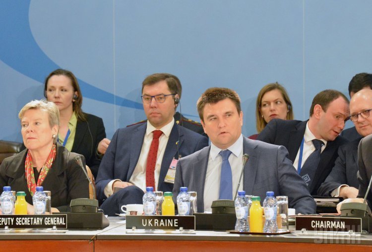 Министр иностранных дел Павел Климкин принимает участие в заседании Комиссии Украина-НАТО.