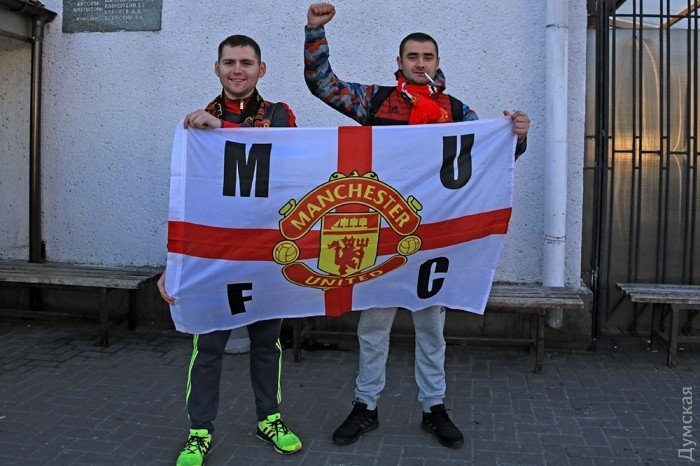 Прибытие Манчестер Юнайтед в Одессу