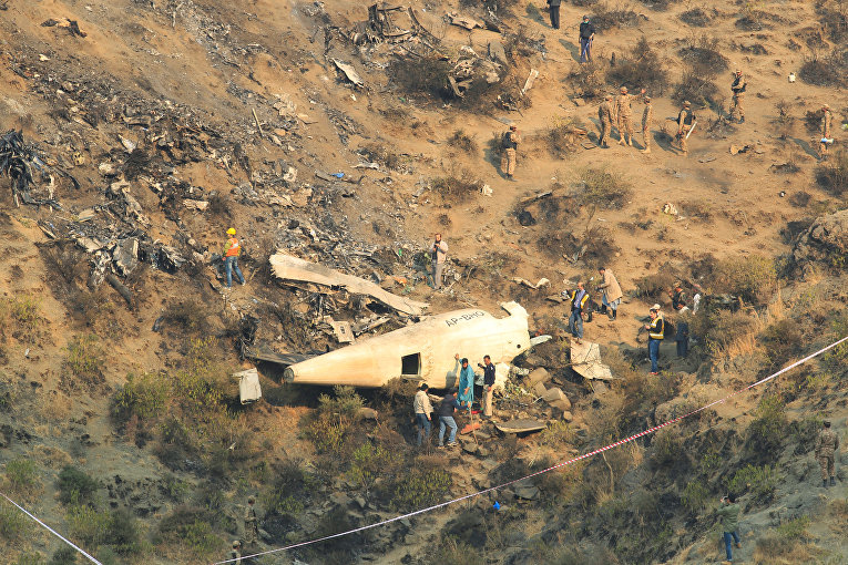 Падение самолета в Пакистане