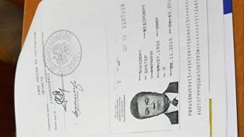 Свидетельство о предоставлении Виктору Януковичу временного убежища на территории РФ. Страница 1