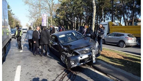 ДТП при участии автомобиля из кортежа Эрдогана