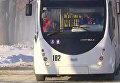Гибрид автобуса и троллейбуса появился на улицах Ровно. Видео
