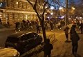 Столкновения фанатов Зари и Манчестер Юнайтед в Одессе. Видео