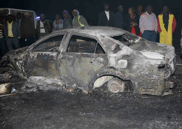 Авария с участием нефтяной автоцистерны в Кении