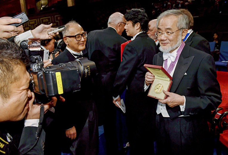Лауреат Нобелевской премии по медицине и физиологии Ёсинори Осуми