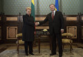 Президент Украины Петр Порошенко и президент Литовской Республики Даля Грибаускайте