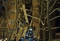 На месте обрушения общежития в Чернигове 12 декабря 2016 года