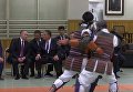 Путину и Абэ показали в Токио танцы дзюдоистов