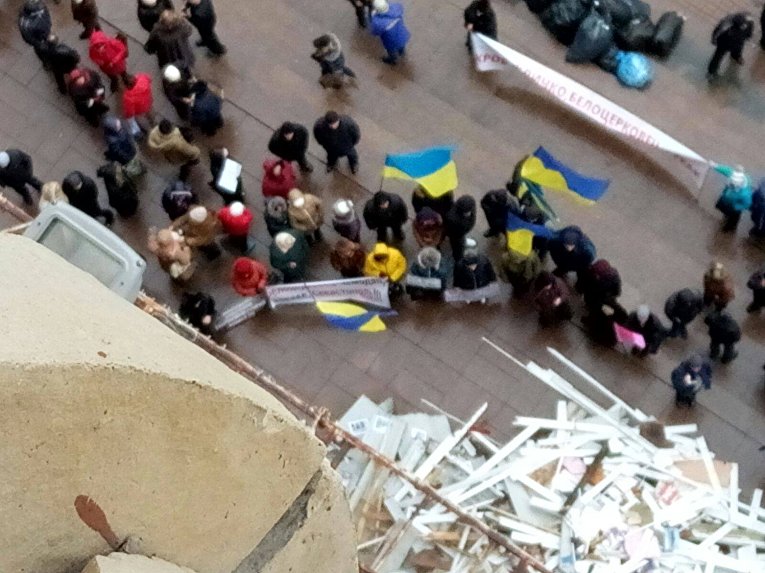 Протест владельцев киосков под КГГА