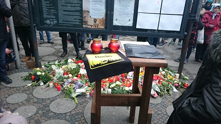 На месте трагедии в Берлине