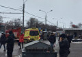 Взрыв газового баллона в переходе у станции метро Коломенская в Москве