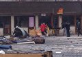 Столкновения на месте сноса строительного рынка у станции метро Харьковская