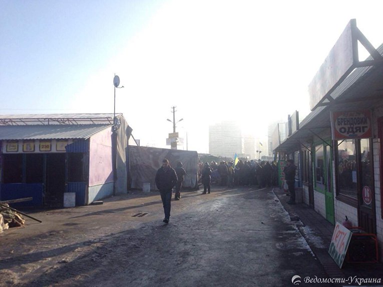 Ситуация на рынке возле метро Харьковская в Киеве