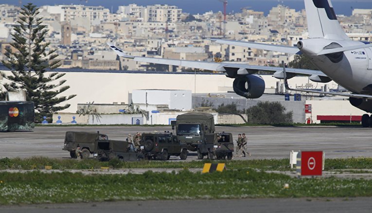 Ситуация с угнанным ливийским самолетом на Мальте