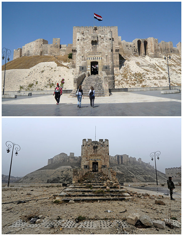 Сирийский Алеппо до и после войны