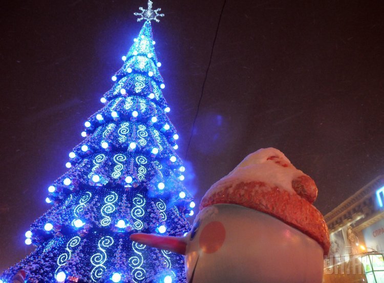 Новогодняя елка в Харькове