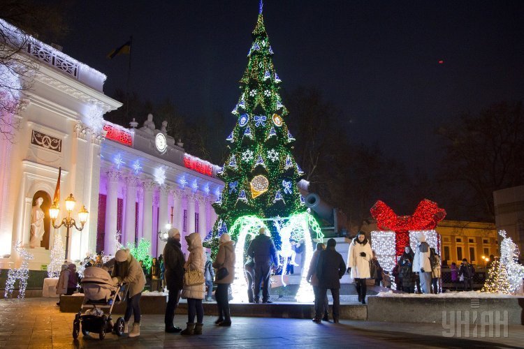 Новогодняя елка в Одессе