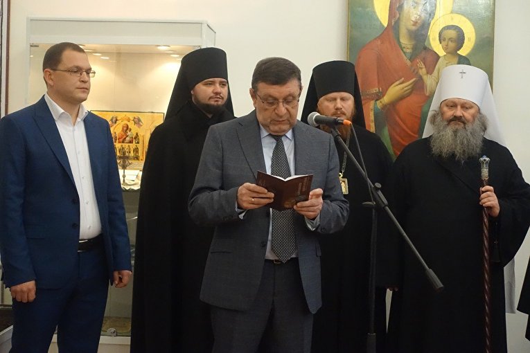 В Киеве открыли Афон в миниатюре и выставку редких святынь