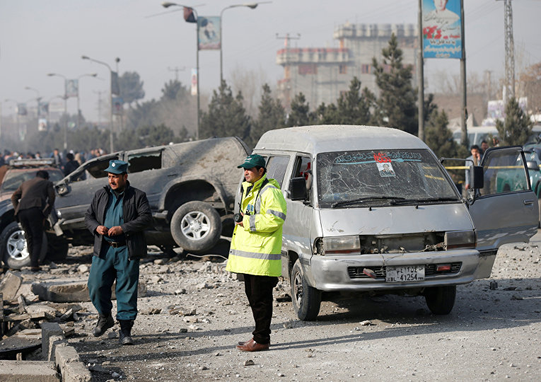На месте взрыва в Кабуле - подорван автомобиль парламентария