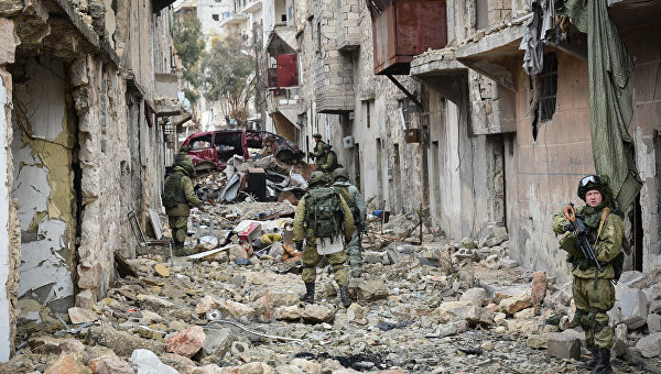 Разминирование восточных районов сирийского города Алеппо