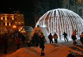 Новогодняя иллюминация во Львове