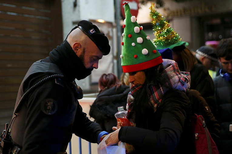 Усиленный контроль в Мадриде в новогодние праздники