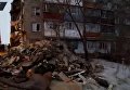 Обрушение жилого дома в Казахстане. Видео