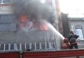 Пожар на заводе Электрон во Львове. Видео