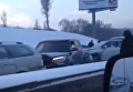 Масштабное столкновение автомобилей в Москве. Видео