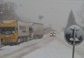 Снегопад на Закарпатье