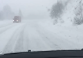 Снежные метели на закарпатских дорогах. Видео