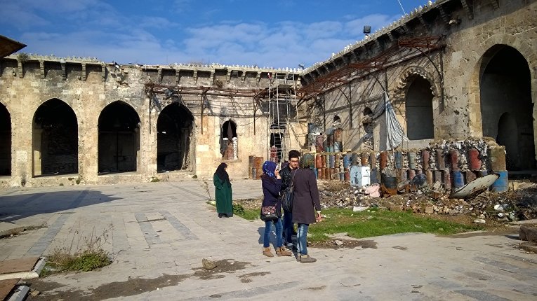 Разрушенная Мечеть Омейядов в Алеппо
